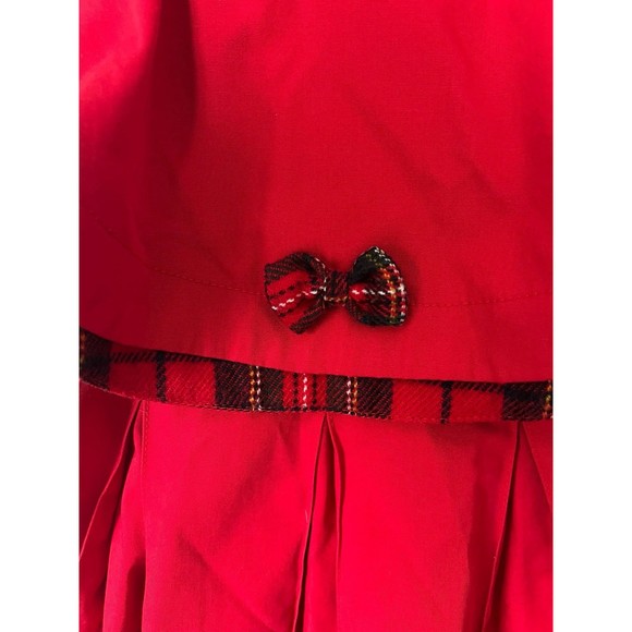 Rothschild Vintage Girls Red Cape Jacket‎ Quilted Tartan Plaid Lining 12 months - Picture 10 of 10